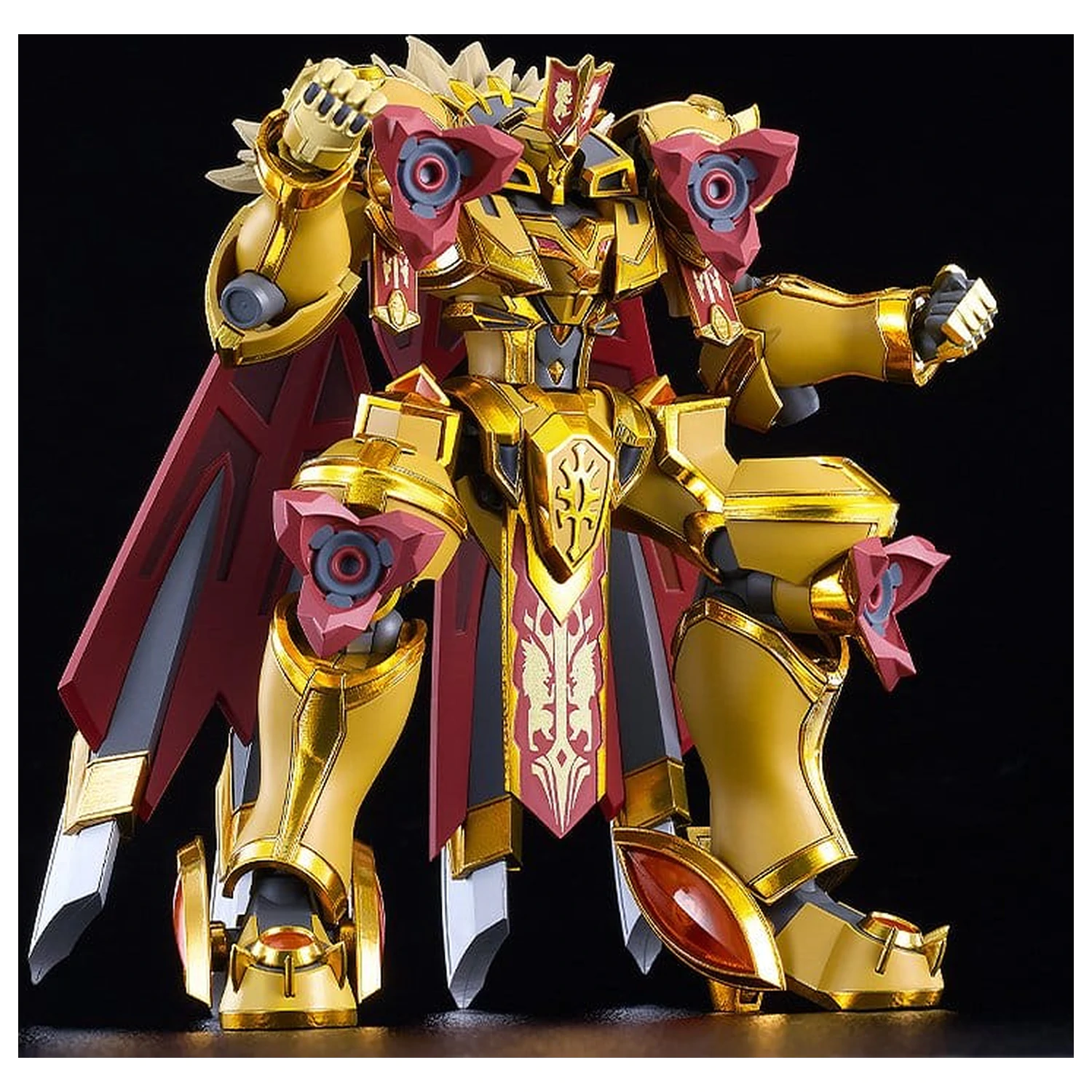 Knight's & Magic Moderoid Műanyag modell készlet Goldleo: Royal Metallic Ver. 14 cm termékfotó