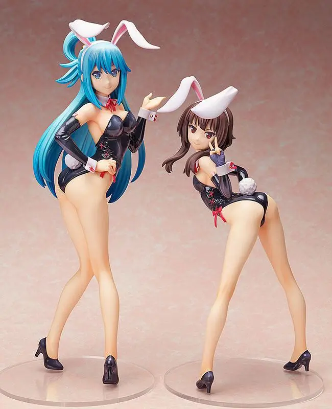 Kono Subarashii Sekai ni Shukufuku o! 2 1/4 Aqua Bare Leg Bunny Ver. 3 PVC szobor figura 8 cm termékfotó