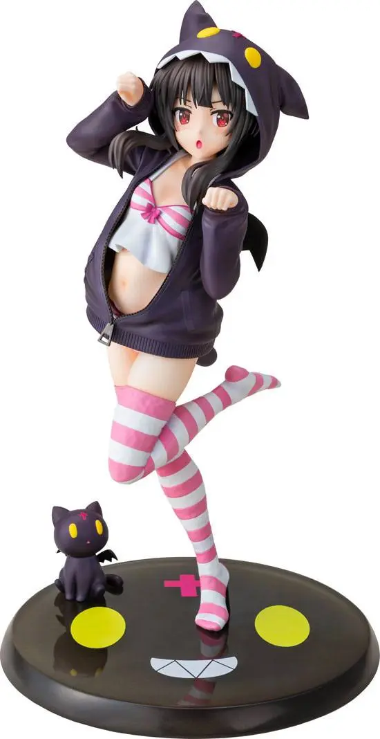 Kono Subarashii Sekai ni Syukufuku wo! 1/7 Megumin Hoodie Look Chomusuke ver. szobor figura 25 cm termékfotó