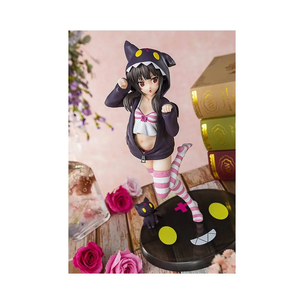 Kono Subarashii Sekai ni Syukufuku wo! 1/7 Megumin Hoodie Look Chomusuke ver. szobor figura 25 cm termékfotó