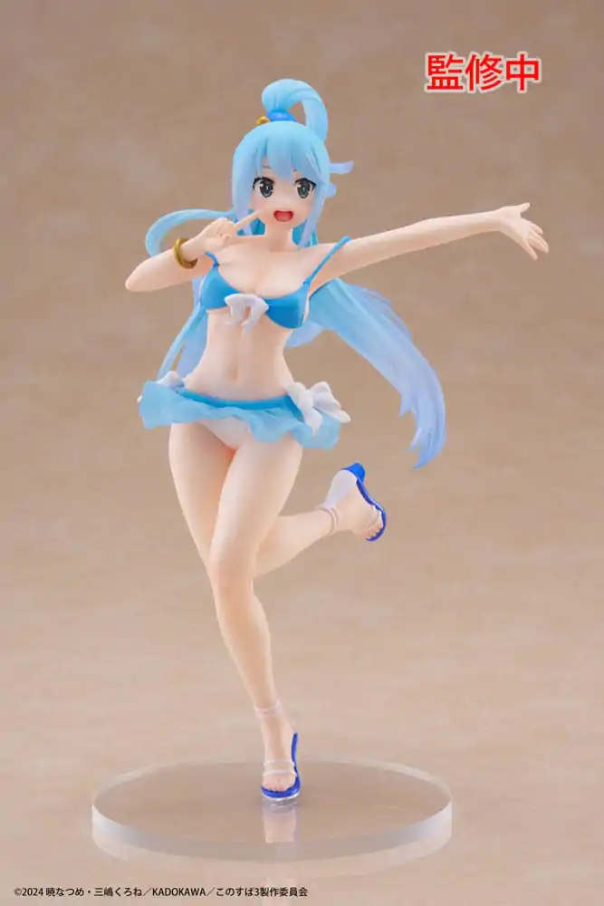 KonoSuba: God's Blessing on This Wonderful World! 3 Coreful Aqua Swimwear Ver. PVC szobor figura 18 cm termékfotó