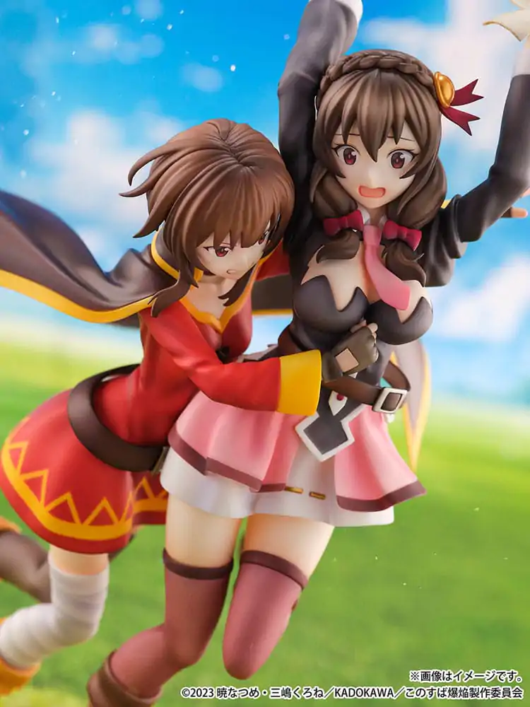 Konosuba: God's Blessing on This Wonderful World! SHIBUYA SCRAMBLE FIGURE 1/6 Megumin & Yunyun Futari wa Otomodachi Ver. PVC szobor figura 26 cm termékfotó