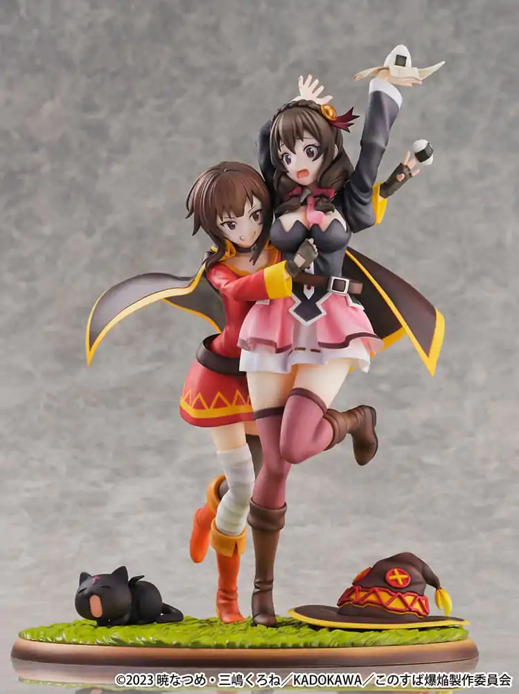 Konosuba: God's Blessing on This Wonderful World! SHIBUYA SCRAMBLE FIGURE 1/6 Megumin & Yunyun Futari wa Otomodachi Ver. PVC szobor figura 26 cm termékfotó