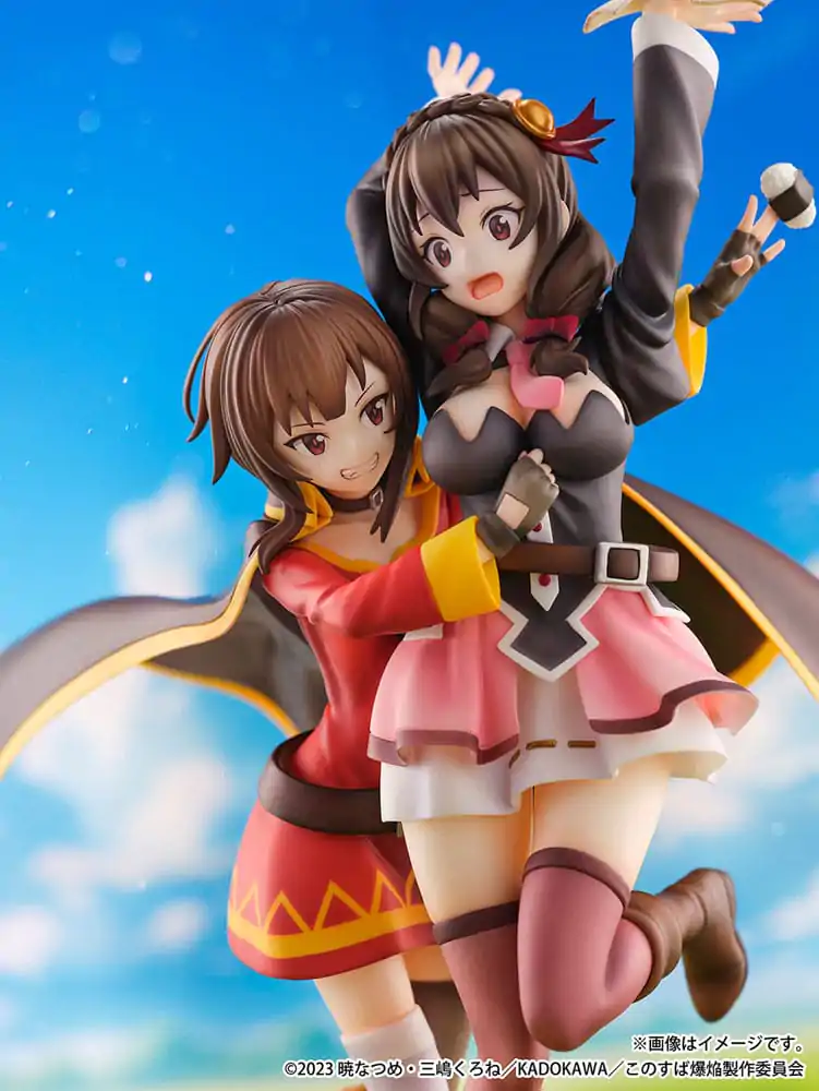 Konosuba: God's Blessing on This Wonderful World! SHIBUYA SCRAMBLE FIGURE 1/6 Megumin & Yunyun Futari wa Otomodachi Ver. PVC szobor figura 26 cm termékfotó