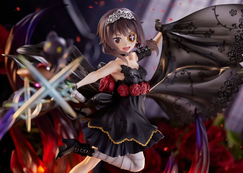 Konosuba God's blessing on this wonderful world! 1/7 Megumin the Black Rose Dress Ver. PVC szobor figura 28 cm termékfotó