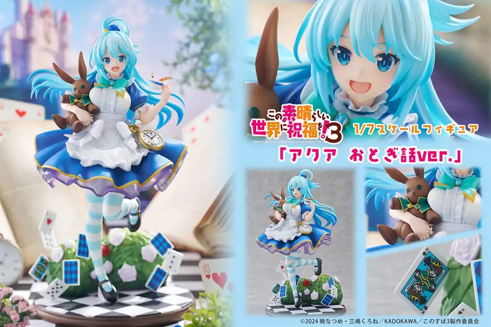 KonoSuba: God's Blessing on This Wonderful World! 3 1/7 Aqua Fairy tale Ver. szobor figura 27 cm termékfotó