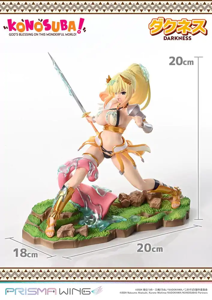 Konusuba - God&#039;s blessing on this wonderful world! Prisma Wing 1/7 Darkness PVC szobor figura 20 cm termékfotó