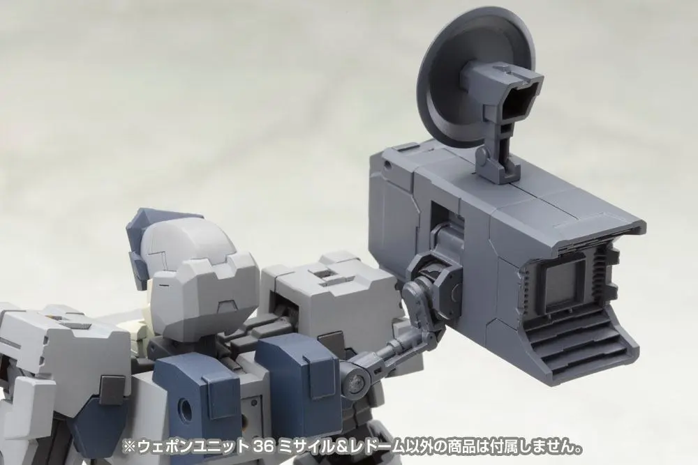 Kotobukiya M.S.G. Accesoory Set Weapon Unit 36 Missile &amp; Radome modell készlet 12 cm termékfotó