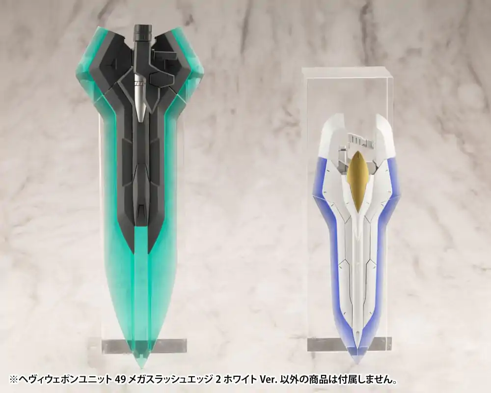 Kotobukiya M.S.G. Heavy Weapon Unit 49 Mega Slash Edge 2 White Version modell készlet kiegészítő csomag termékfotó