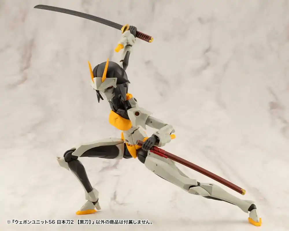 Kotobukiya M.S.G. Heavy Weapon Unit 56 Japanese Sword 2 Black Sword modell készlet kiegészítő csomag termékfotó