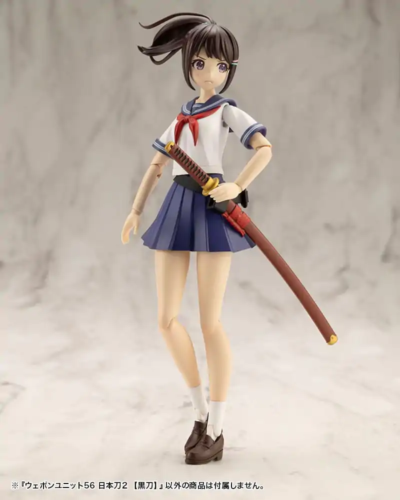 Kotobukiya M.S.G. Heavy Weapon Unit 56 Japanese Sword 2 Black Sword modell készlet kiegészítő csomag termékfotó