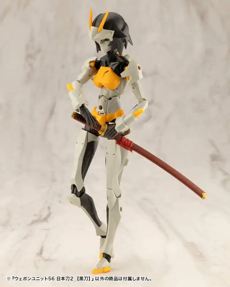 Kotobukiya M.S.G. Heavy Weapon Unit 56 Japanese Sword 2 Black Sword modell készlet kiegészítő csomag termékfotó