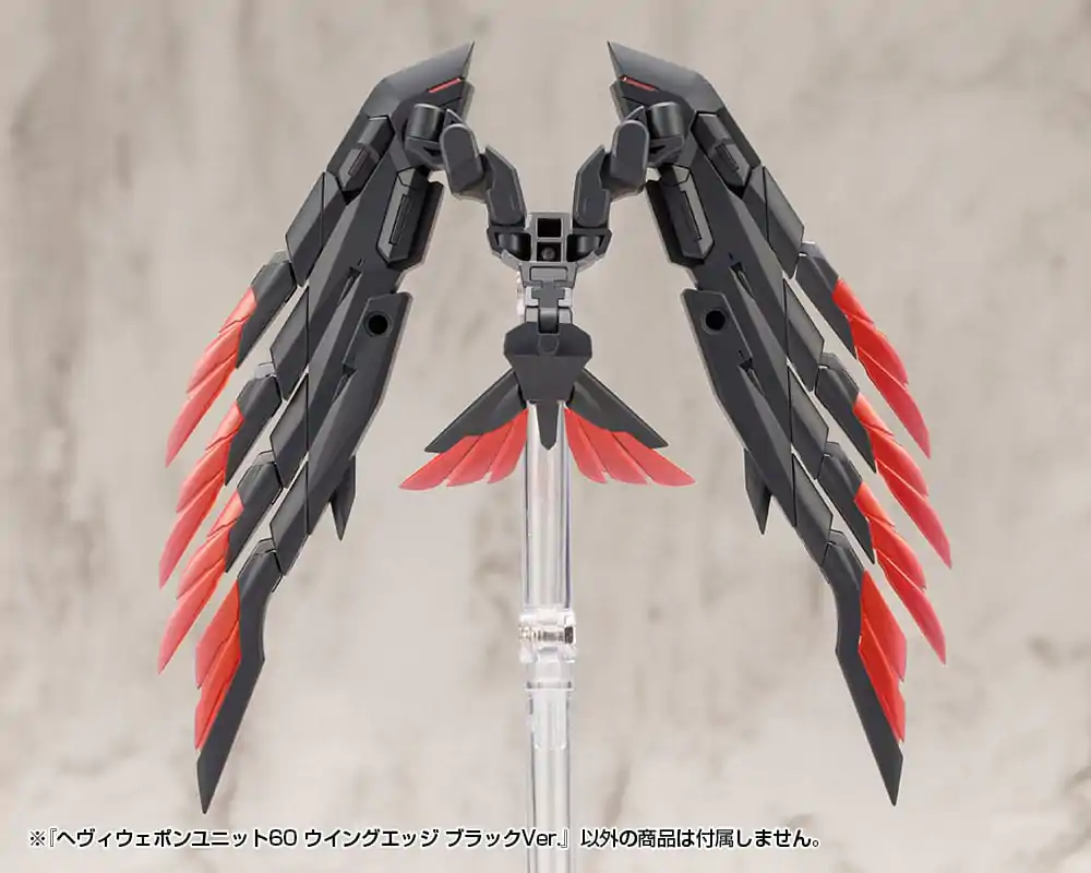 Kotobukiya M.S.G. Heavy Weapon Unit 60 Wing Edge Black Ver. modell készlet kiegészítő csomag termékfotó