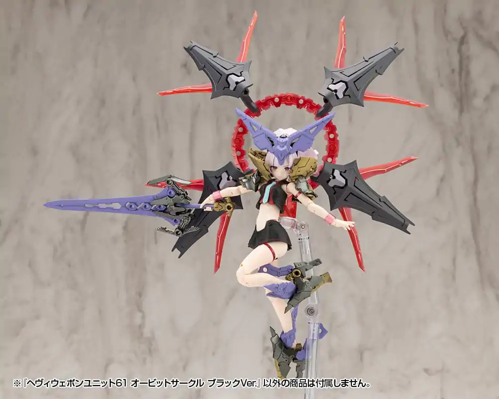 Kotobukiya M.S.G. Heavy Weapon Unit 61 Orbit Circle Black Ver. modell készlet kiegészítő csomag termékfotó