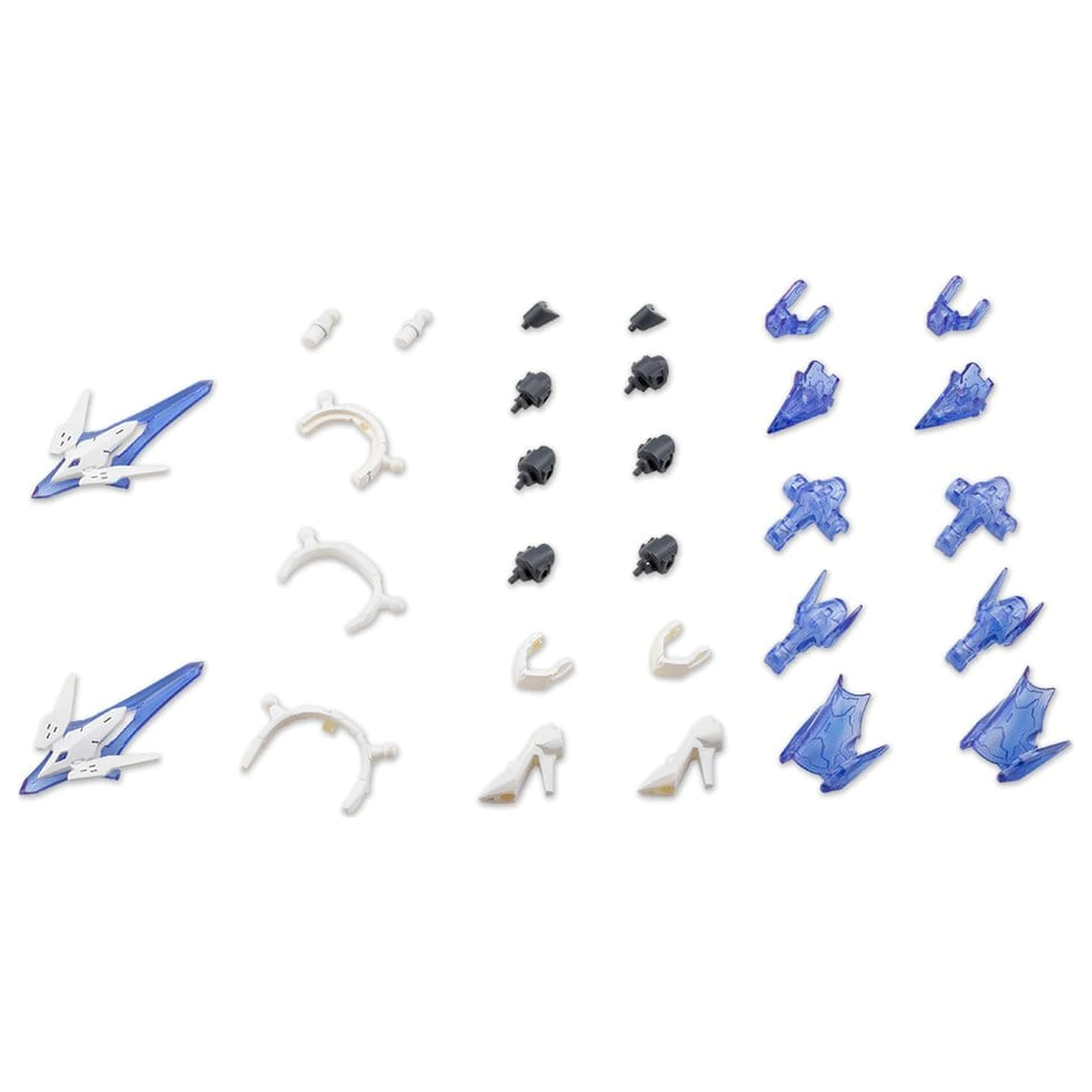 Kotobukiya M.S.G. Mecha Supply 34 Holonic Headdress & Holonic High Heels White Ver. modell készlet kiegészítő csomag  termékfotó