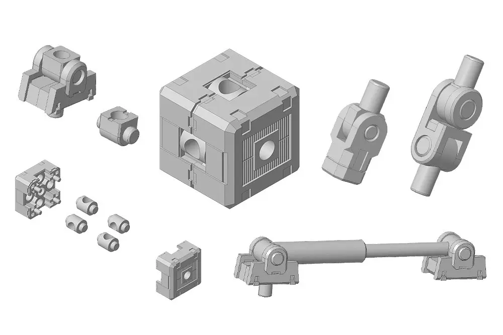 Kotobukiya M.S.G. Model Kit Accesoory Set Mecha Supply05 Joint Set Type A 7 cm termékfotó