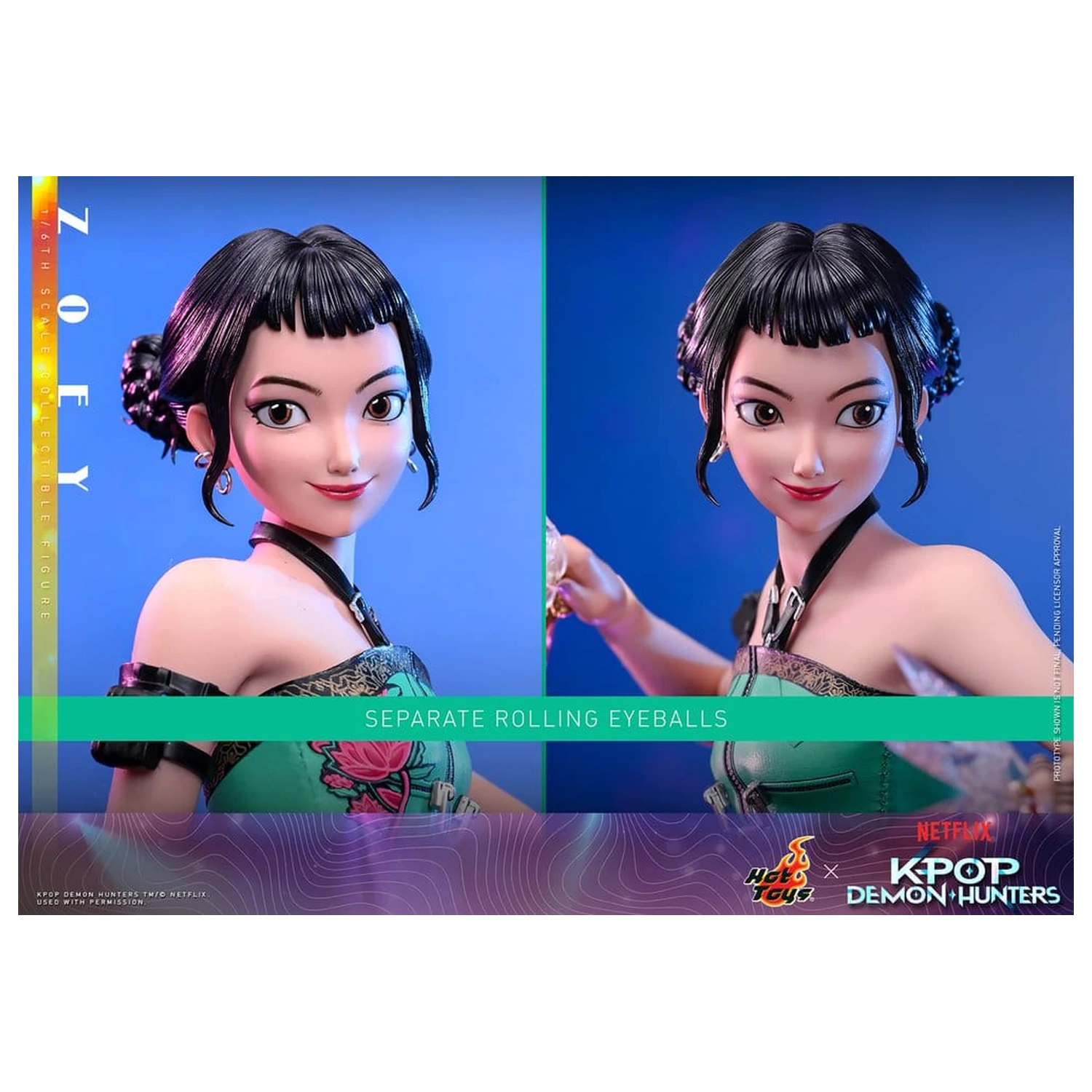 KPop Demon Hunters 1/6 Zoey akciófigura 27 cm termékfotó