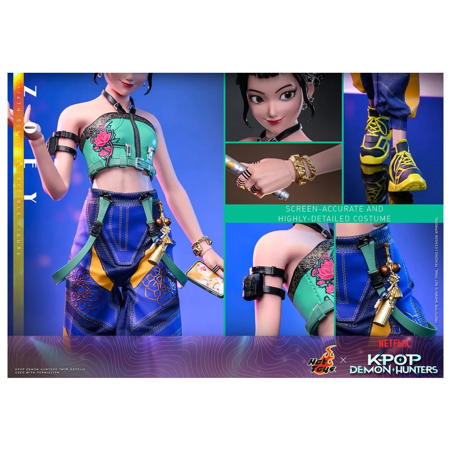 KPop Demon Hunters 1/6 Zoey akciófigura 27 cm termékfotó