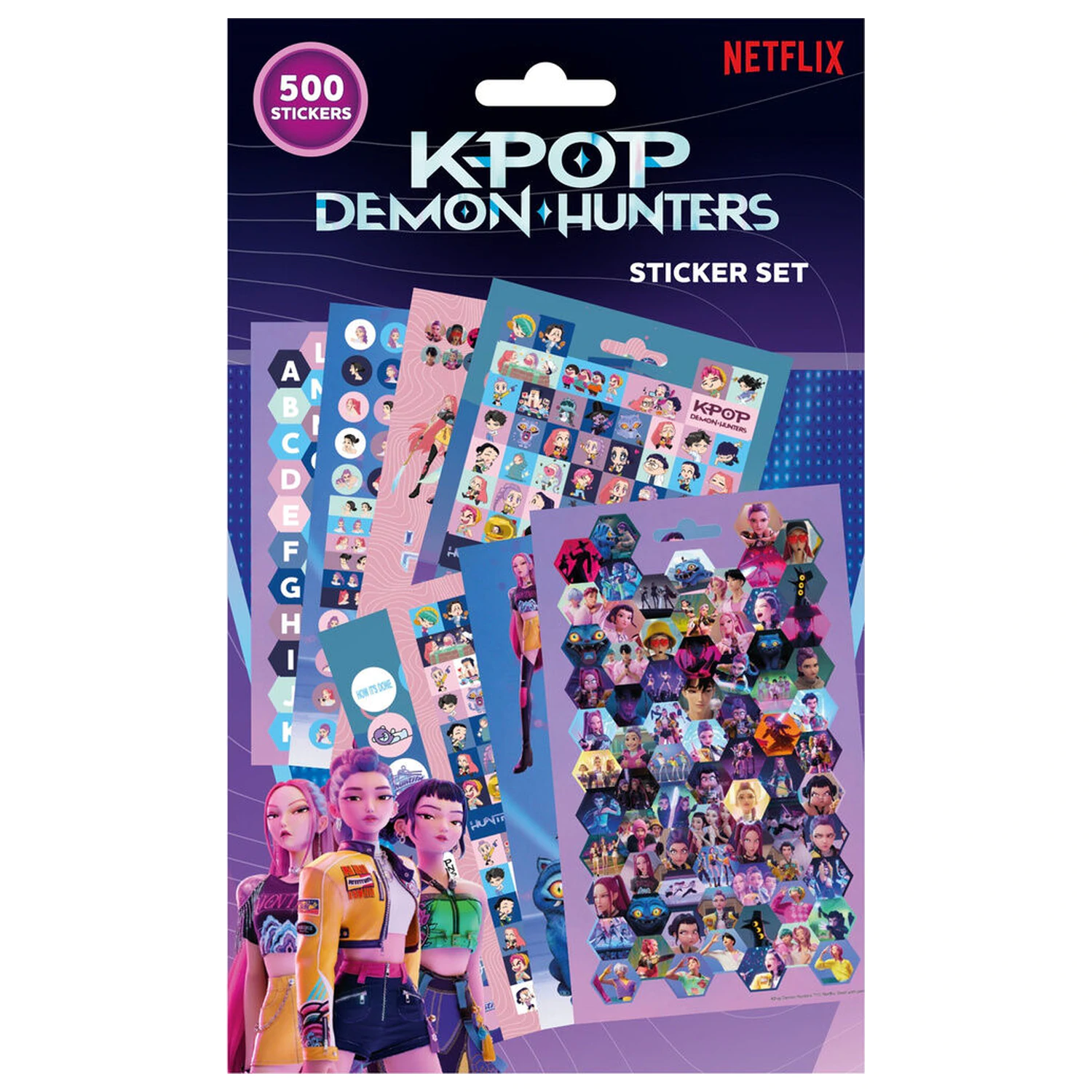 KPop Demon Hunters 500db-os matrica csomag termékfotó