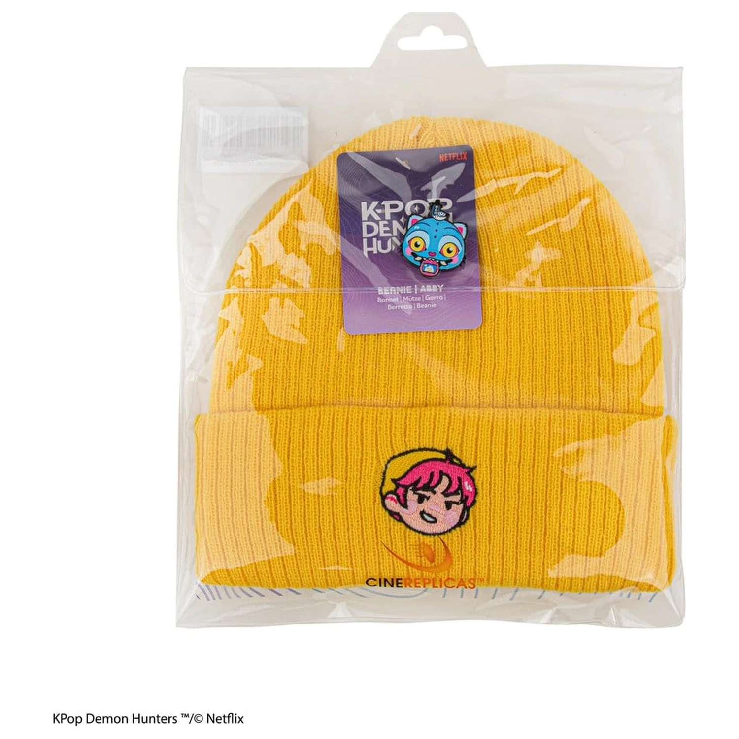 KPop Demon Hunters Abby kötött sapka termékfotó