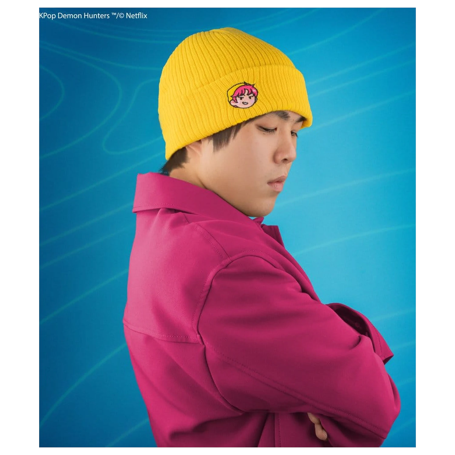 KPop Demon Hunters Abby kötött sapka termékfotó