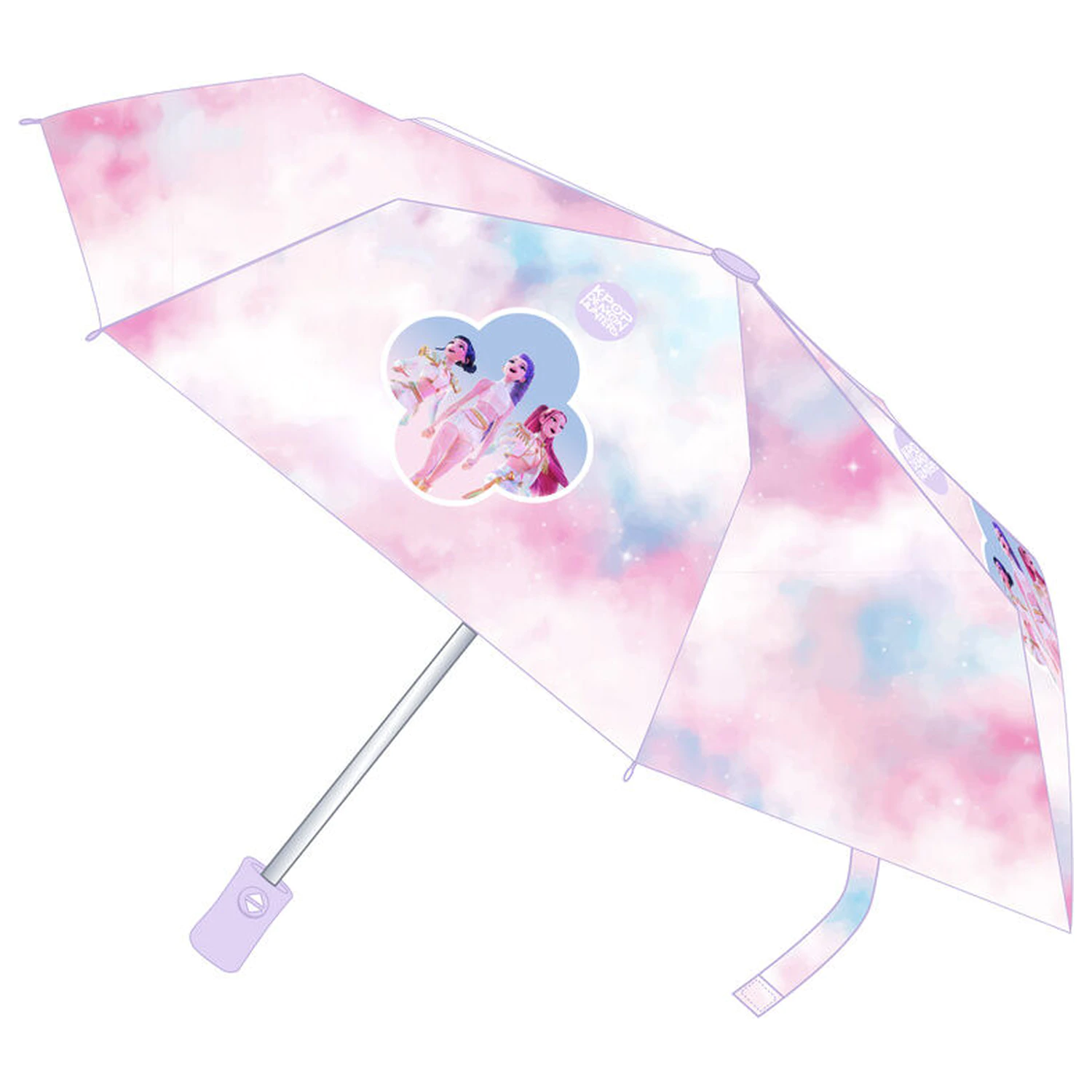 KPop Demon Hunters Artist automatikusan nyitható-csukható esernyő termékfotó