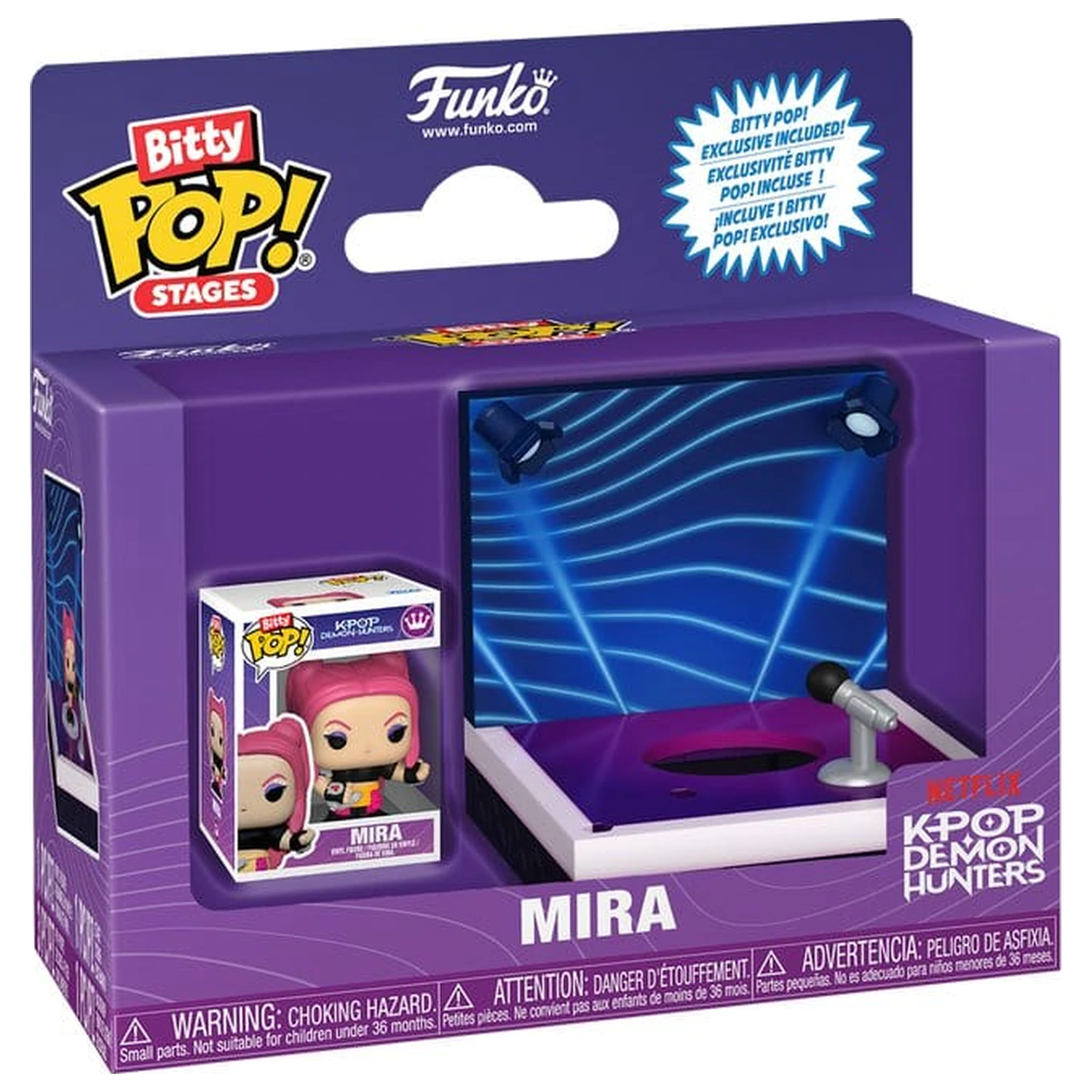 KPop Demon Hunters Bitty Funko POP! Stages Vinyl figura Mira 2,5 cm termékfotó