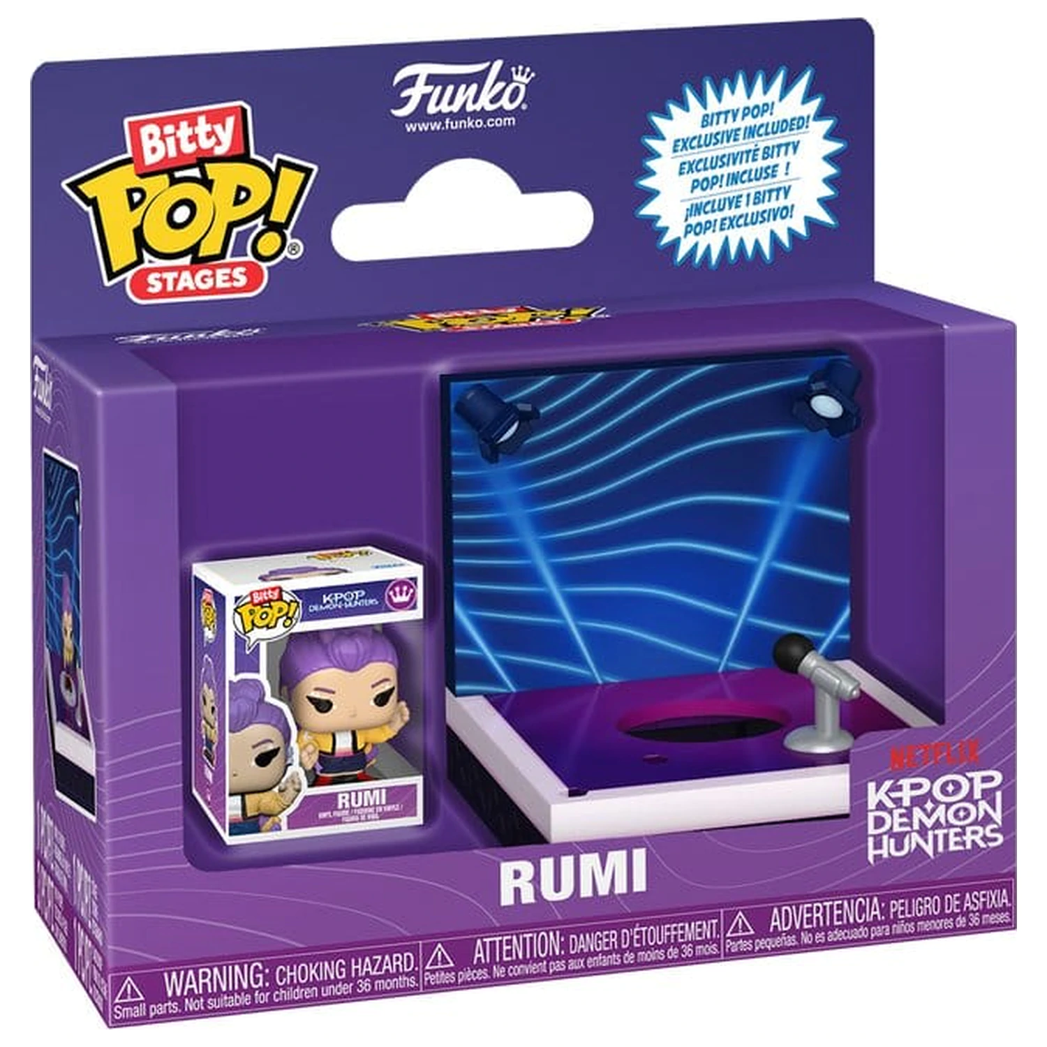 KPop Demon Hunters Bitty Funko POP! Stages Vinyl figura Rumi 2,5 cm termékfotó