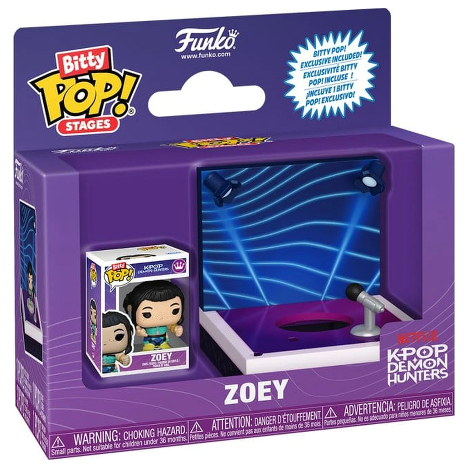KPop Demon Hunters Bitty Funko POP! Stages Vinyl figura Zoey 2,5 cm termékfotó