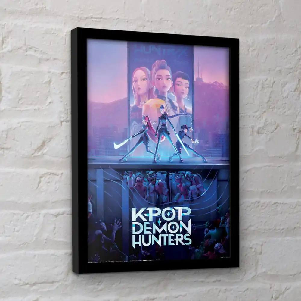 KPop Demon Hunters Collector Print Movie Key Art keretezett poszter termékfotó