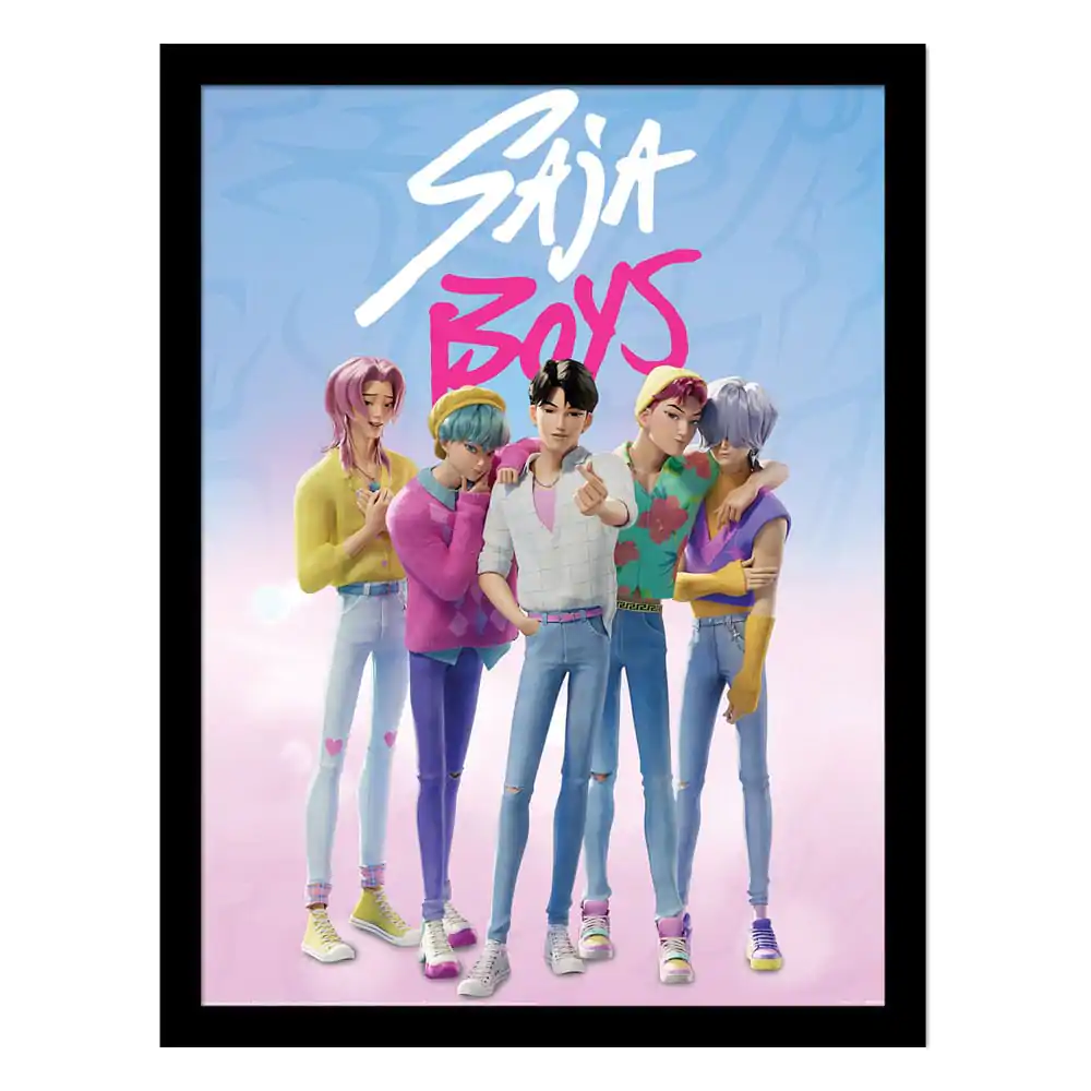 KPop Demon Hunters Collector Print Saja Boys keretezett poszter termékfotó