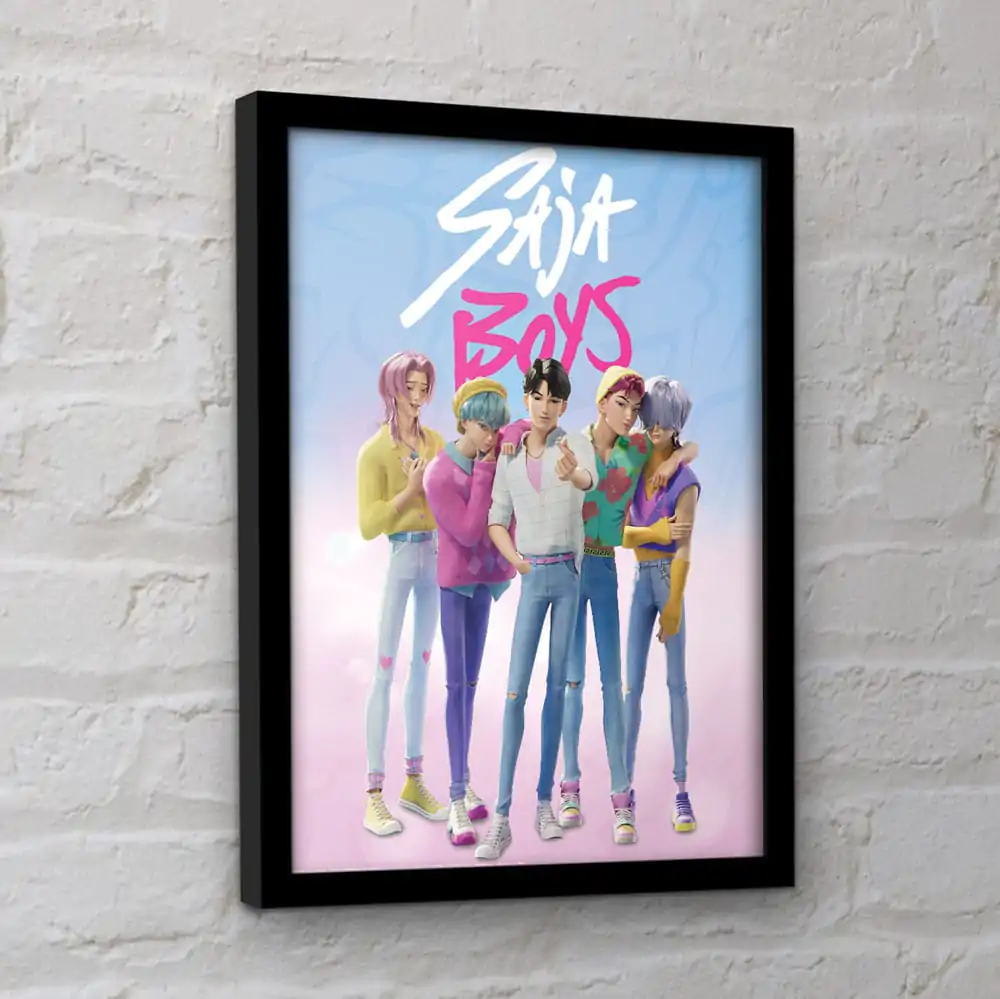 KPop Demon Hunters Collector Print Saja Boys keretezett poszter termékfotó