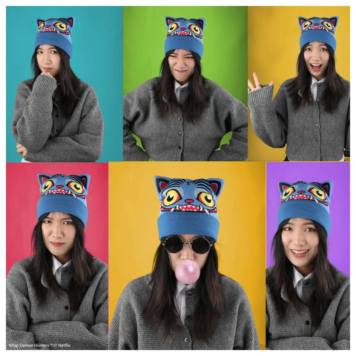 KPop Demon Hunters Derpy kötött sapka termékfotó