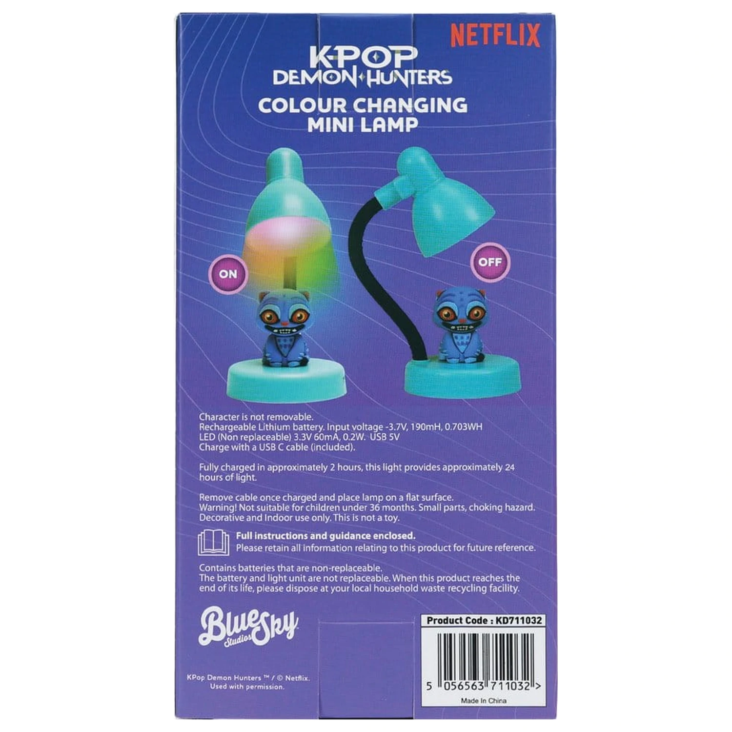 KPop Demon Hunters Derpy Mini LED lámpa figurával 11 cm     termékfotó