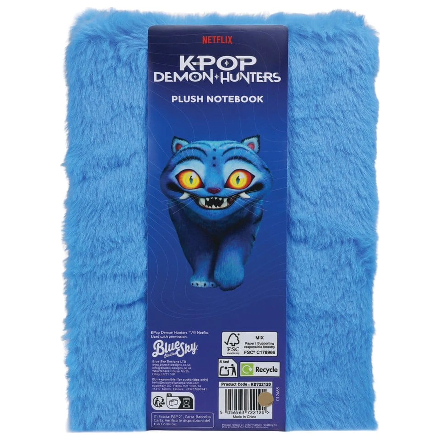 KPop Demon Hunters Derpy plüss A5 jegyzetfüzet  termékfotó