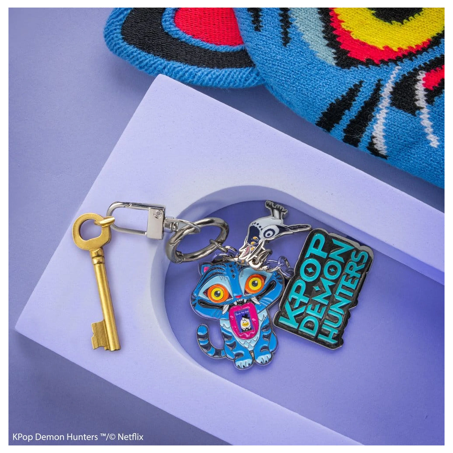 KPop Demon Hunters Derpy & Sussie charm kulcstartó termékfotó