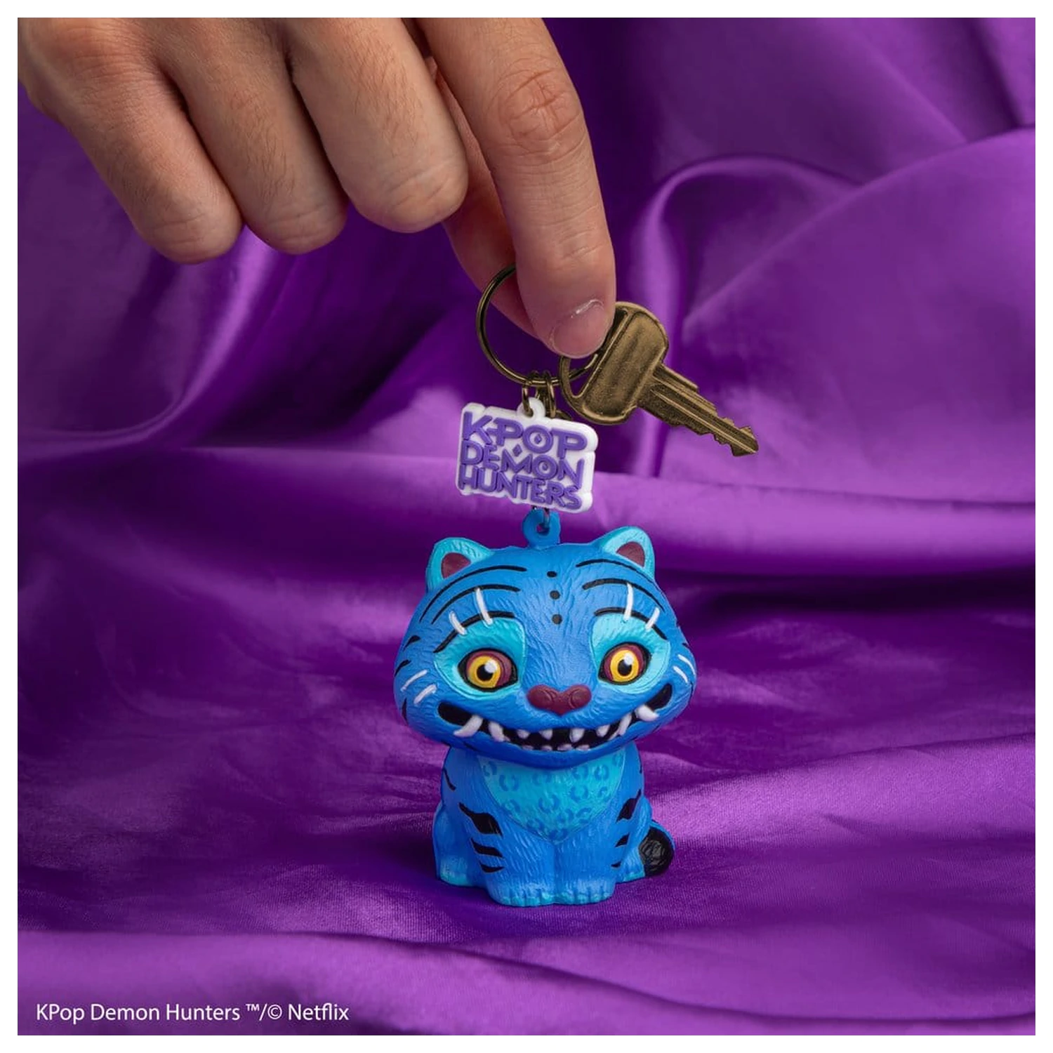 KPop Demon Hunters Derpy Tiger Squishy kulcstartó termékfotó