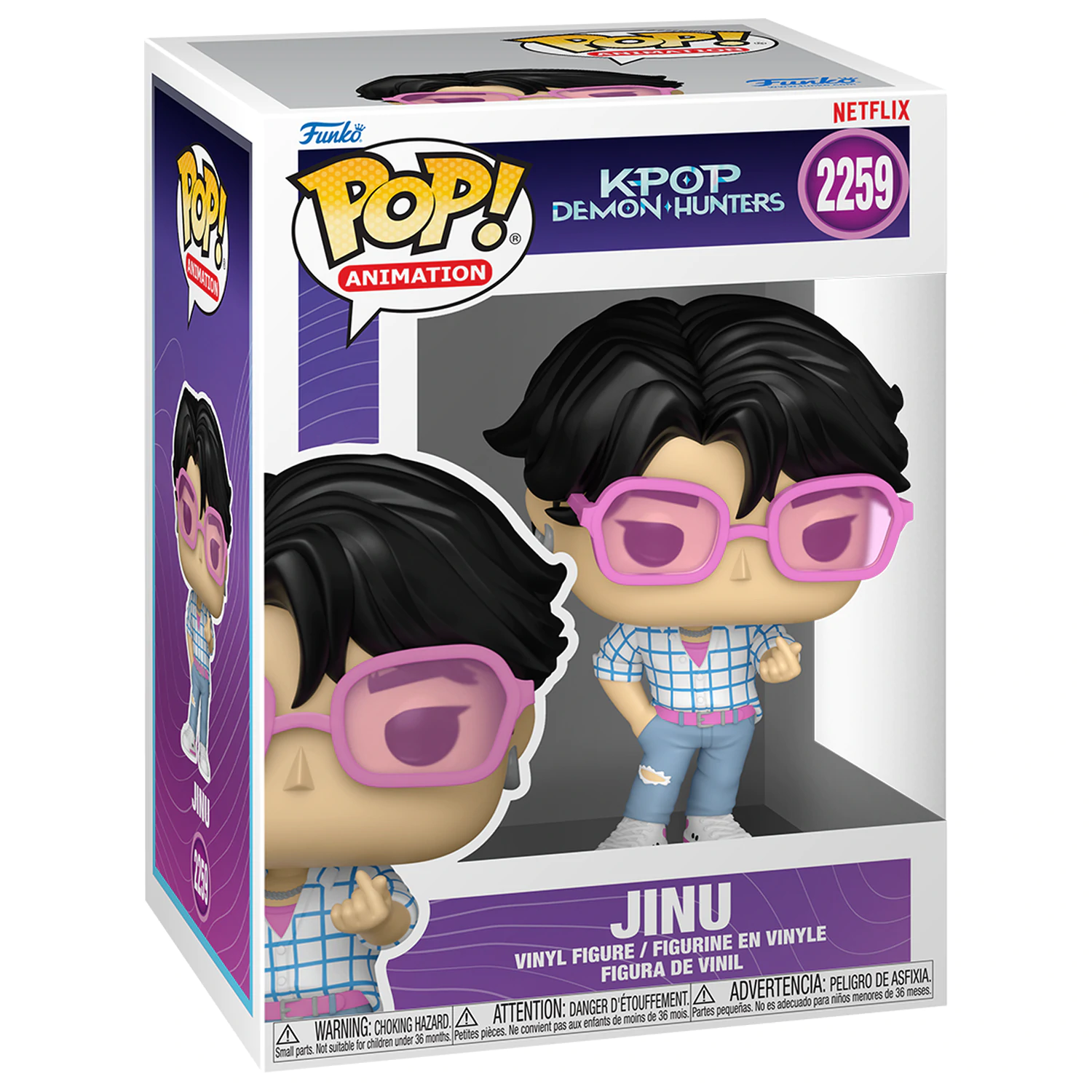 KPop Demon Hunters Funko POP! Animation Vinyl figurák Jinu w/Chase 9 cm 5 + 1 csomag termékfotó
