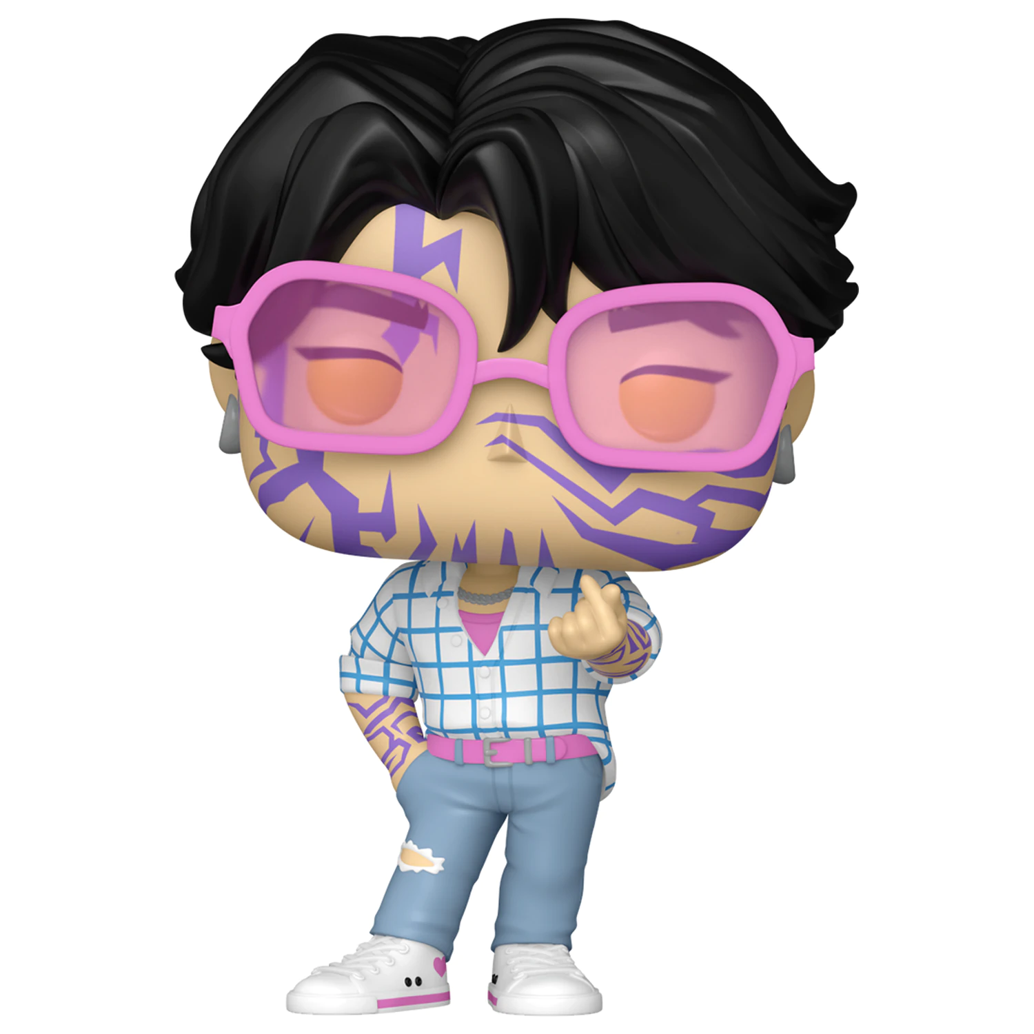 KPop Demon Hunters Funko POP! Animation Vinyl figurák Jinu w/Chase 9 cm 5 + 1 csomag termékfotó