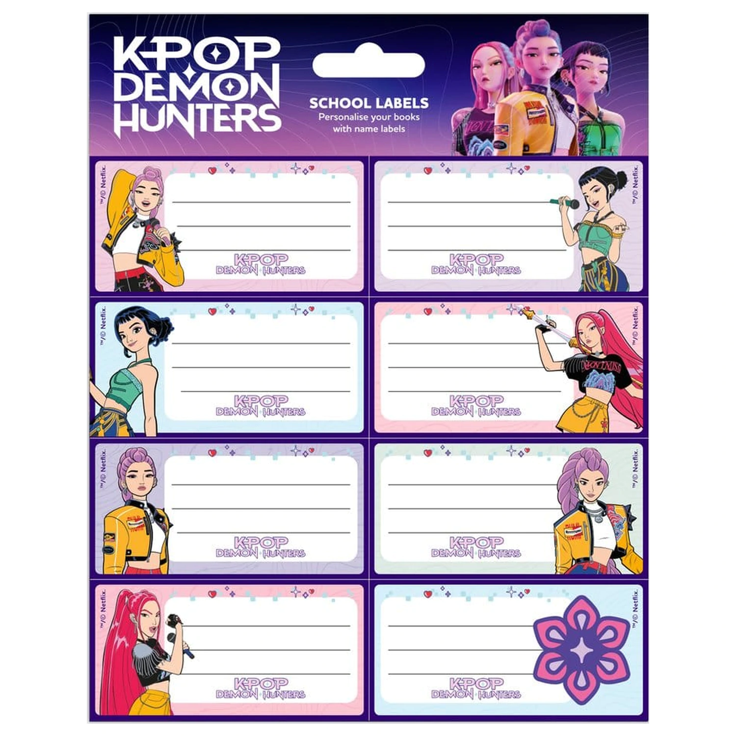 KPop Demon Hunters füzetcímke Hunter/X termékfotó