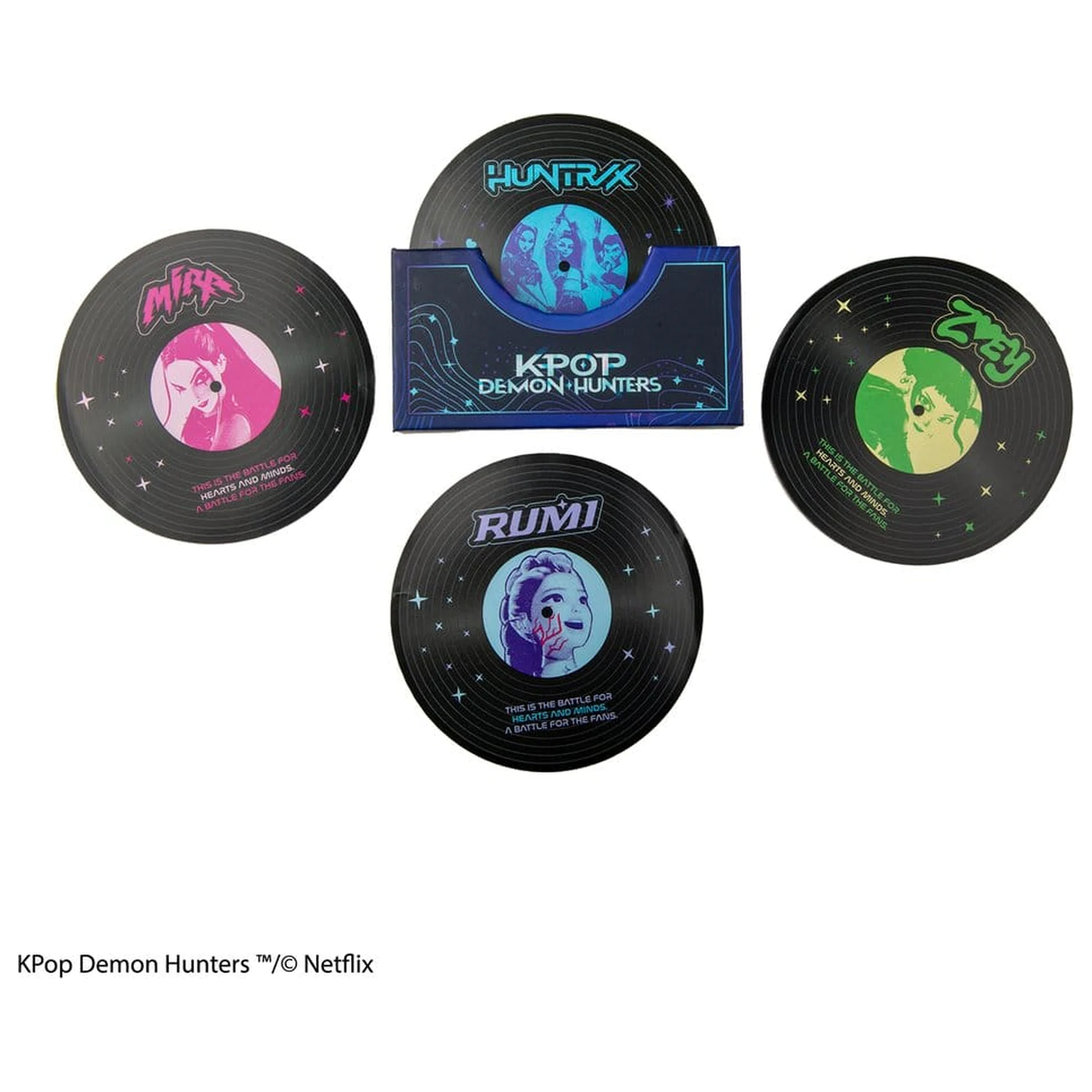 KPop Demon Hunters Hunters & Demons Soundtrack 4 db-os poháralátét csomag  termékfotó