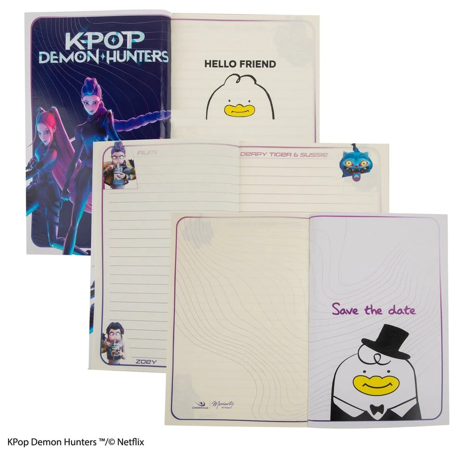 KPop Demon Hunters HUNTR/X jegyzetfüzet  termékfotó