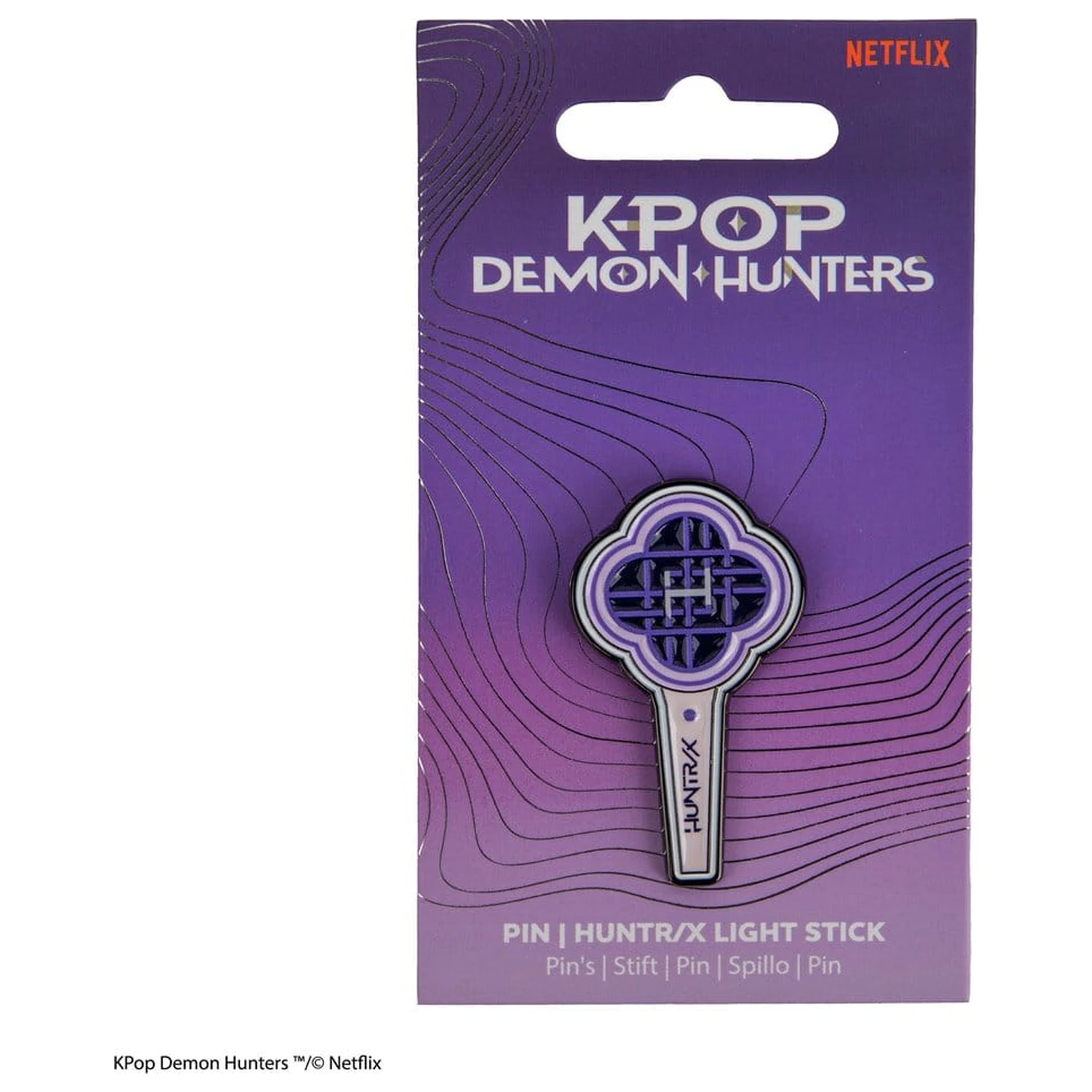 KPop Demon Hunters HUNTR/X Light Stick kitűző termékfotó