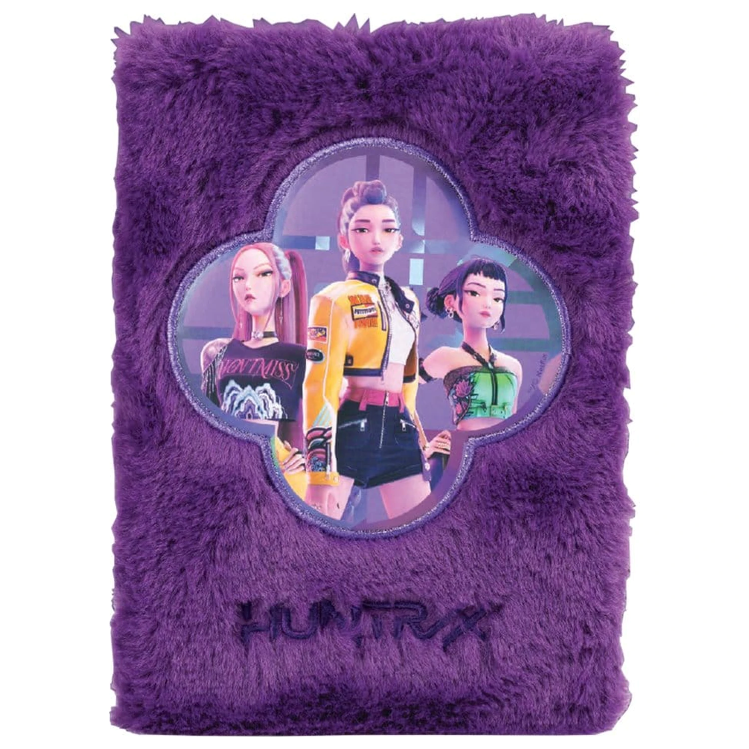 KPop Demon Hunters Huntr/x plüss A5 jegyzetfüzet termékfotó