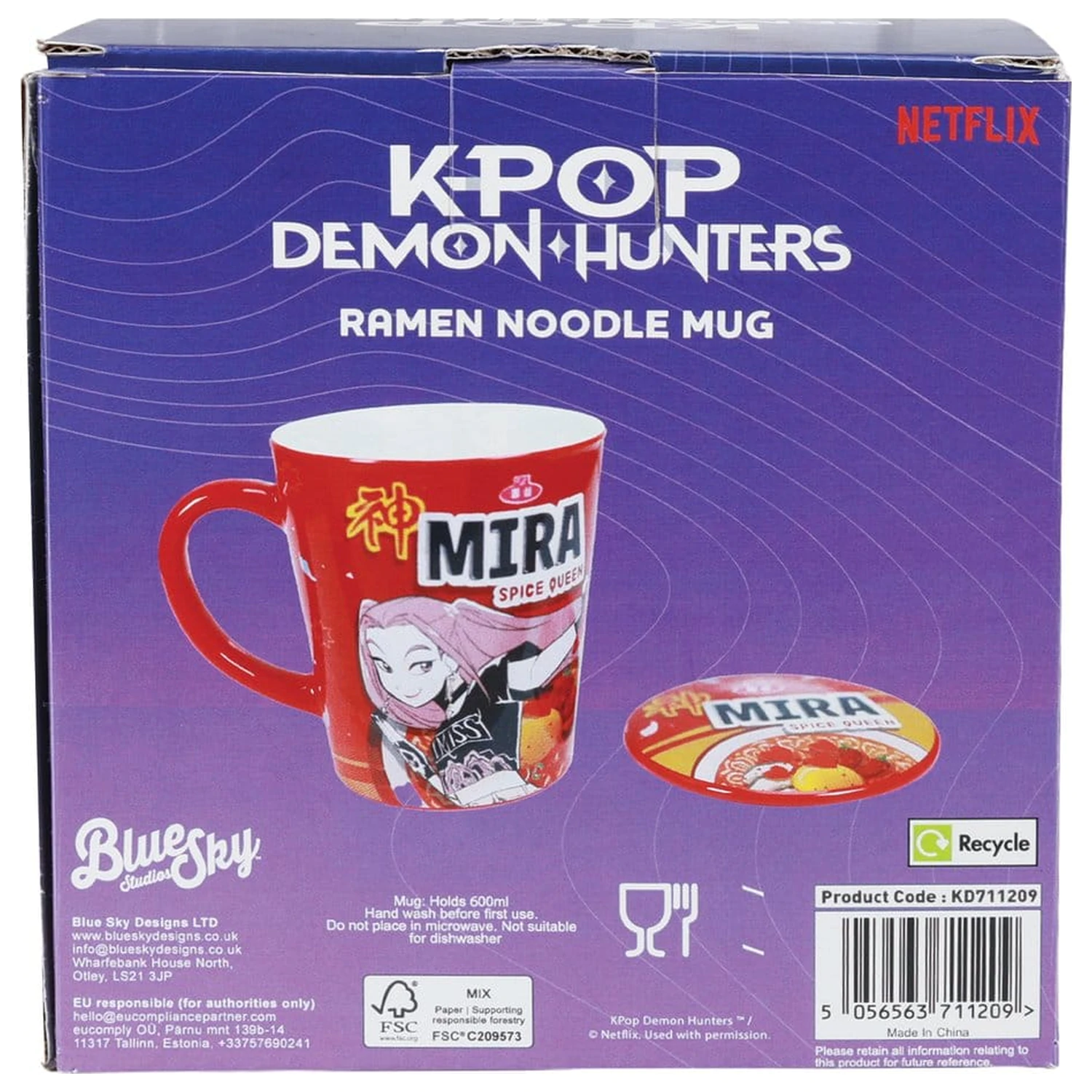Kpop Demon Hunters Huntr/x Ramen bögre fedéllel termékfotó