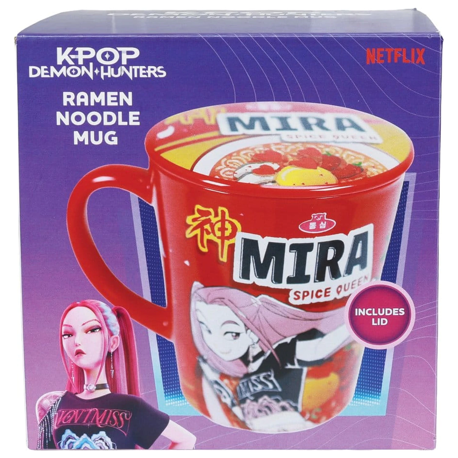 Kpop Demon Hunters Huntr/x Ramen bögre fedéllel termékfotó