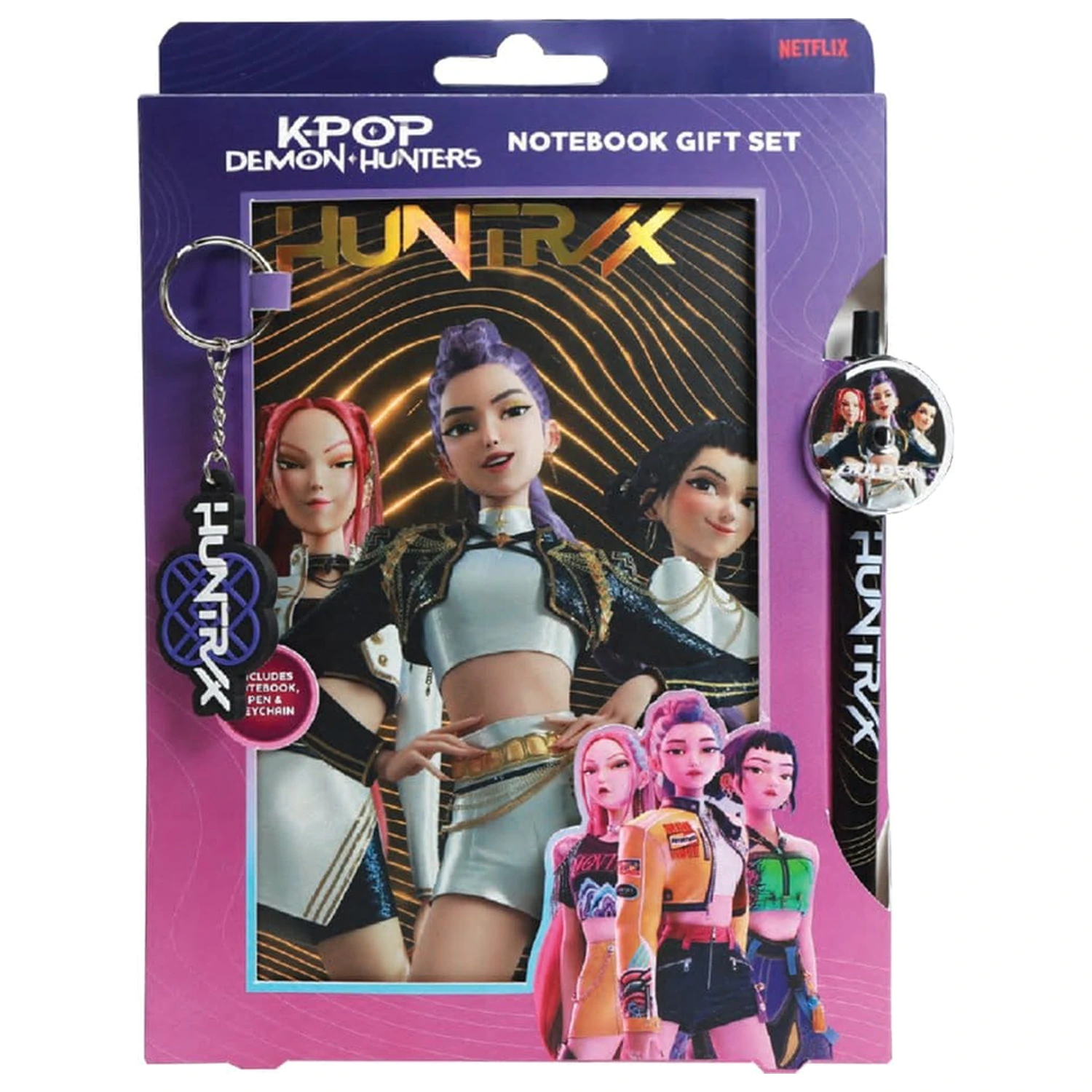 KPop Demon Hunters jegyzetfüzet ajándékcsomag Golden termékfotó