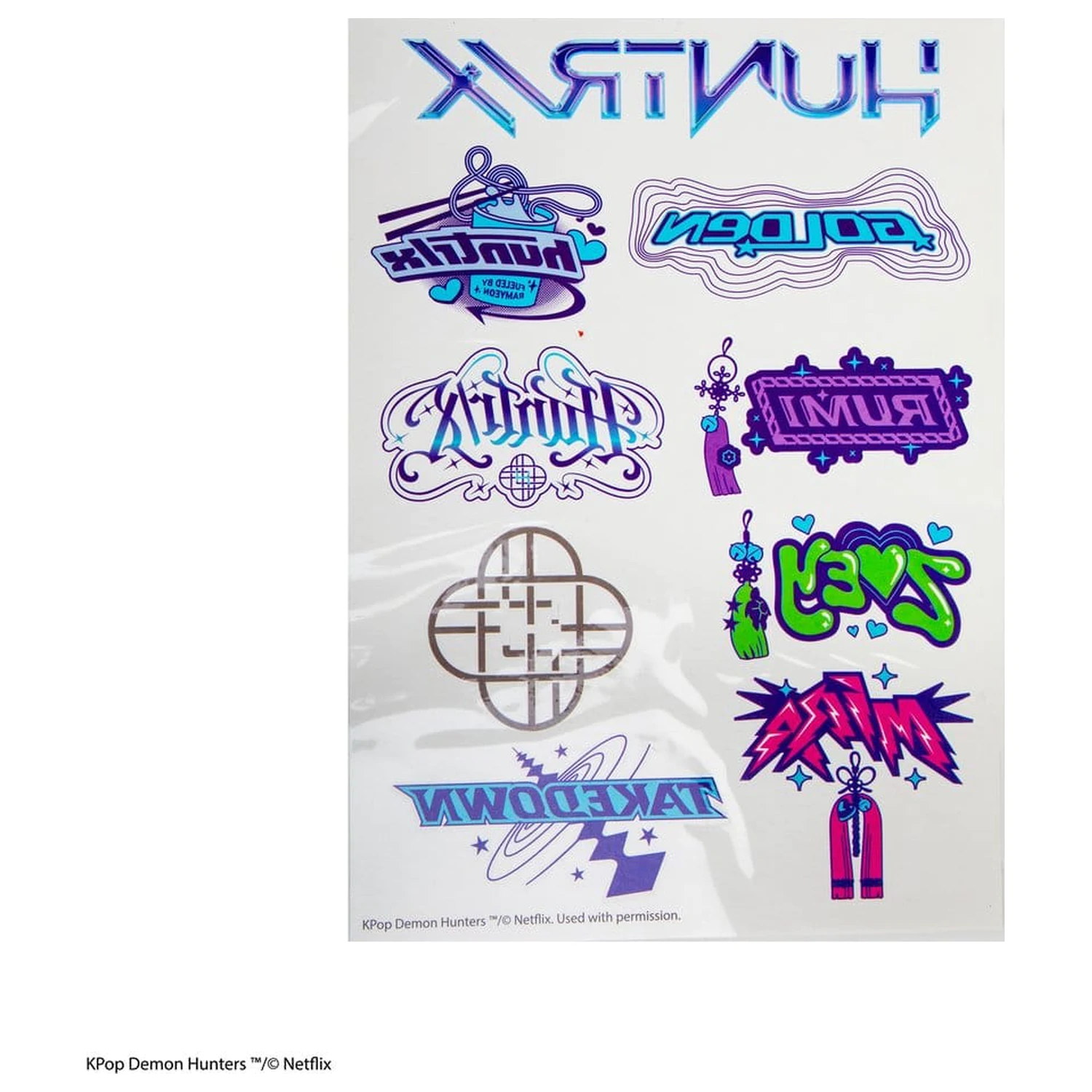 KPop Demon Hunters KPop Demon Hunters tetoválás matrica  termékfotó