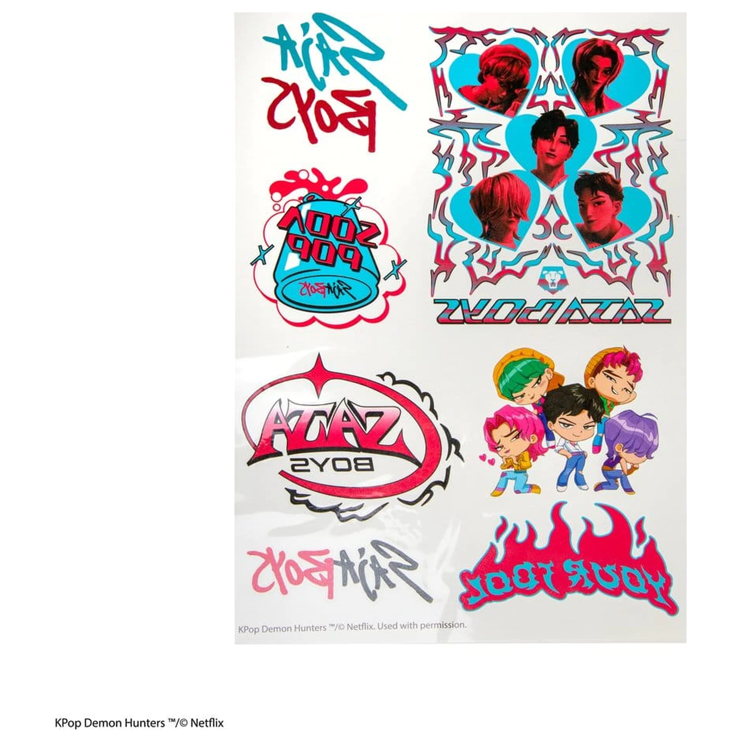 KPop Demon Hunters KPop Demon Hunters tetoválás matrica  termékfotó
