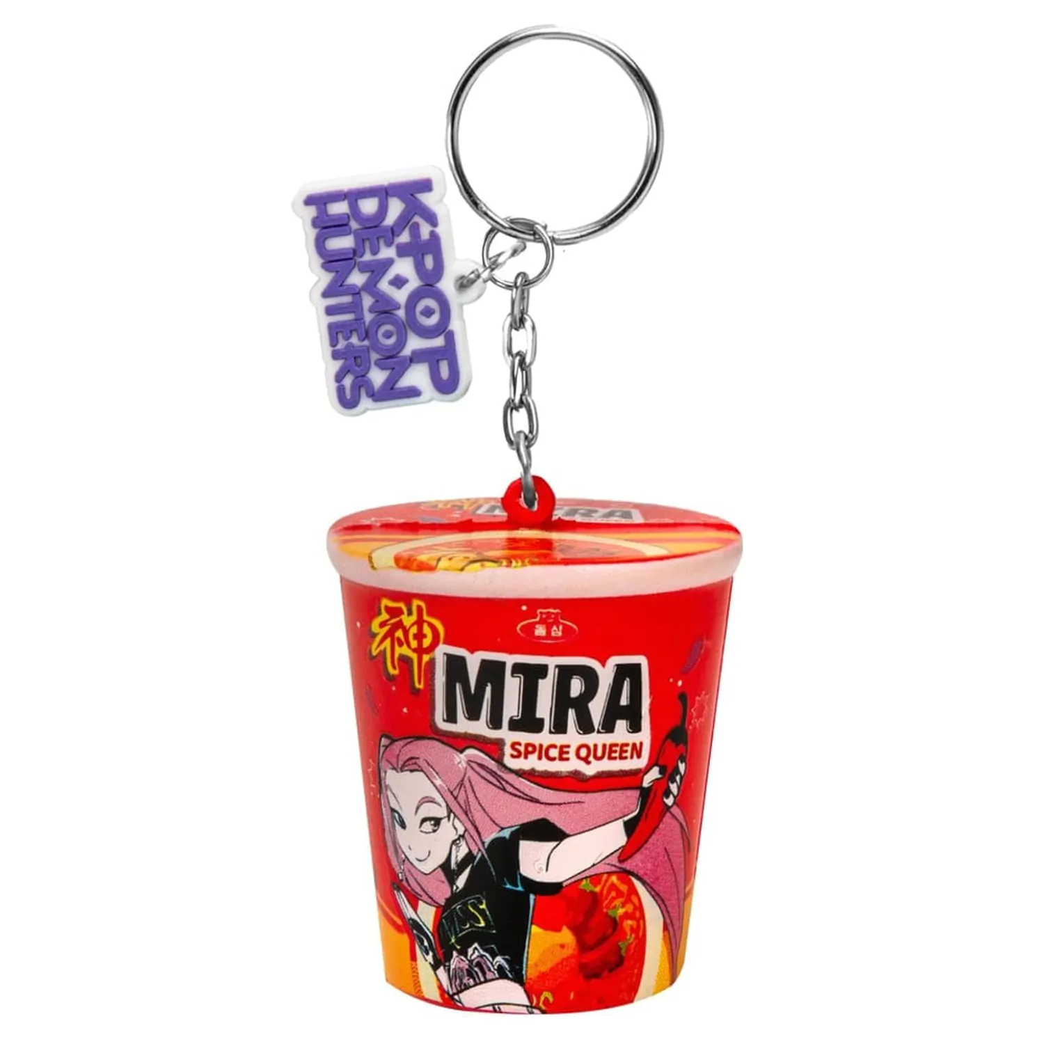 KPop Demon Hunters Mira Spice Queen Noodles Squishy kulcstartó termékfotó
